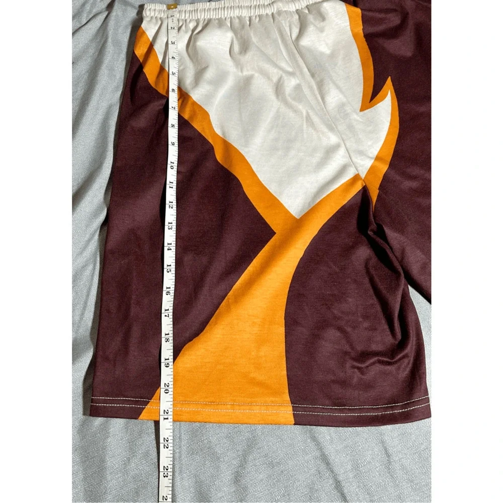 Vintage Washington Redskins Men’s T-shirt NFL Burgundy & Gold Shorts Sz 5XL